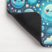 Niedliches Kawaii-Raummuster Mousepad (Ecke)