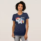 Niedliches kawaii Regenbogenpony T-Shirt (Vorne ganz)