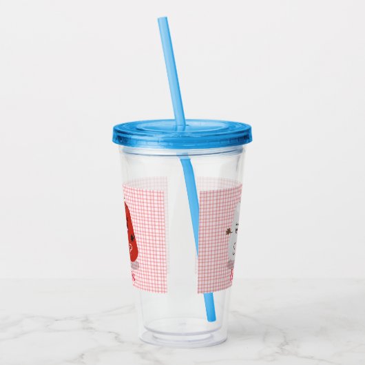 Niedliches Kawaii-Salz und Pfefferschüttler Cartoo Acryltrinkbecher (Links)