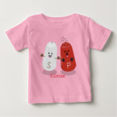 Niedliches Kawaii-Salz und Pfefferschüttler Cartoo Baby T-shirt (Vorderseite)