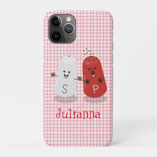 Niedliches Kawaii-Salz und Pfefferschüttler Cartoo Case-Mate iPhone Hülle (Rückseite)
