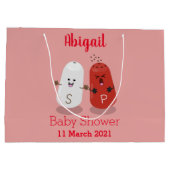 Niedliches Kawaii-Salz und Pfefferschüttler Cartoo Große Geschenktüte (Rückseite)