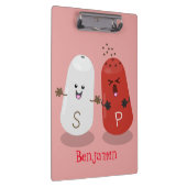 Niedliches Kawaii-Salz und Pfefferschüttler Cartoo Klemmbrett (Rechts)