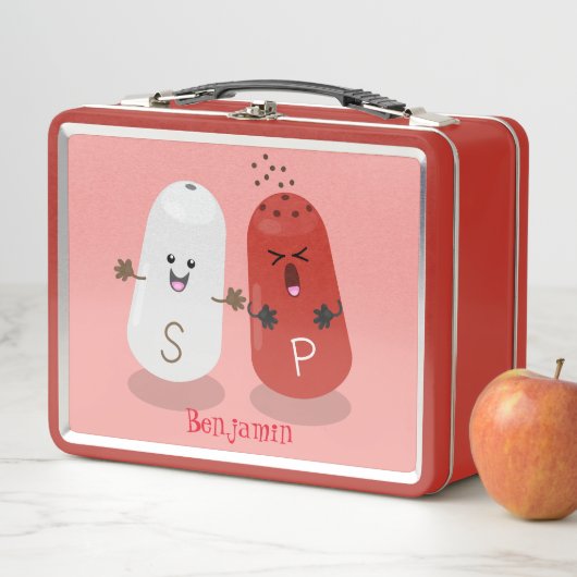 Niedliches Kawaii-Salz und Pfefferschüttler Cartoo Metall Brotdose (Beispiel)