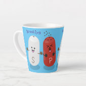 Niedliches Kawaii-Salz und Pfefferschüttler Cartoo Milchtasse (Linke Ecke)