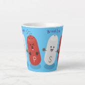 Niedliches Kawaii-Salz und Pfefferschüttler Cartoo Milchtasse (Vorderseite)