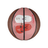 Niedliches Kawaii-Salz und Pfefferschüttler Cartoo Mini Basketball (Vertikal)