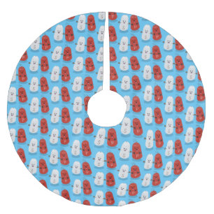 Niedliches Kawaii-Salz und Pfefferschüttler Cartoo Polyester Weihnachtsbaumdecke