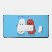 Niedliches Kawaii-Salz und Pfefferschüttler Cartoo Schreibtischunterlage (Tastatur & Maus)