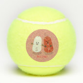 Niedliches Kawaii-Salz und Pfefferschüttler Cartoo Tennisbälle (Rückseite)