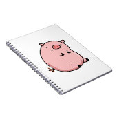 Niedliches Kawaii-Schwein Notizblock (Rechte Seite)