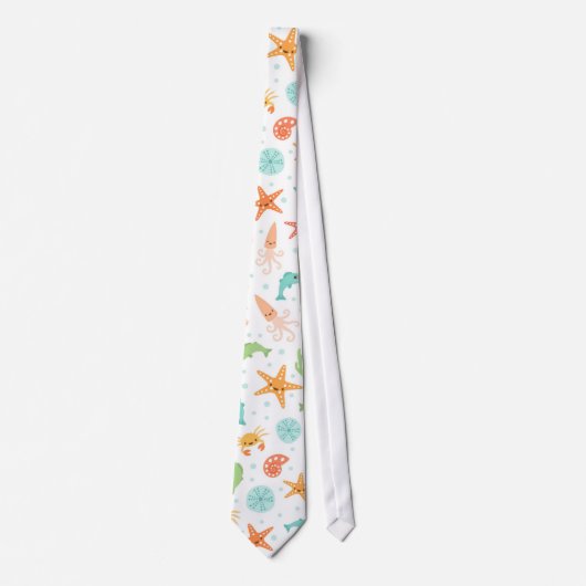 Niedliches kawaii Seeleben Krawatte (Vorderseite)