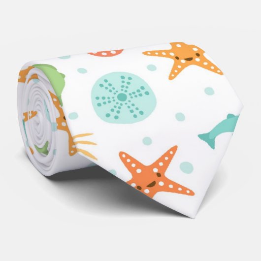 Niedliches kawaii Seeleben Krawatte (Gerollt)