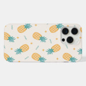 Niedliches Kawaii Sommerananas-Muster iPhone Hülle (Rückseite (Horizontal))