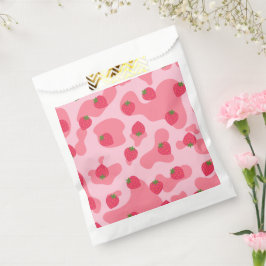 Niedliches Kawaii Strawberry Cow Muster Geschenktütchen