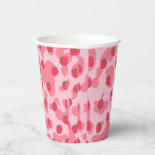 Niedliches Kawaii Strawberry Cow Muster Pappbecher (Rechts)