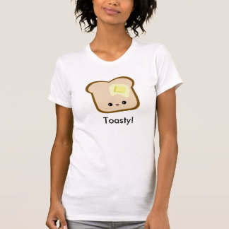Niedliches kawaii Toasty! Toast- und Butterdamen T-Shirt