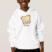 Niedliches Kawaii Toasty! Toast- und Hoodie (Vorderseite)