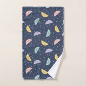 Niedliches Kawaii Umbrella Pattern Badetuch Set (Handtuch)