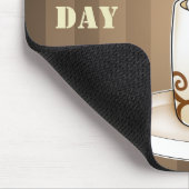 Niedliches kawaii warmes Kakaogetränk Mousepad (Ecke)