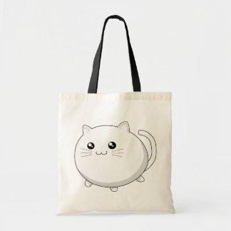 Niedliches kawaii weiße Kittykatze Tragetasche