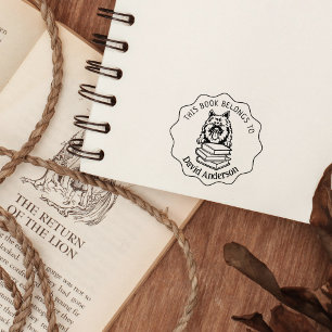 Niedliches Keeshond-Hundbuch Gummistempel