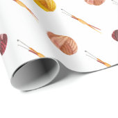 Niedliches Kegelgarnmuster Geschenkpapier (Rolleneckpunkt)