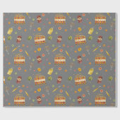 Niedliches Kegelgarnmuster Geschenkpapier (Flach)