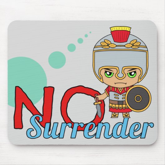 Niedliches "Keine Kapitulation" ist Gott des Krieg Mousepad (Vorne)