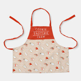 Niedliches Keks Crew Weihnachtsmuster Schürze