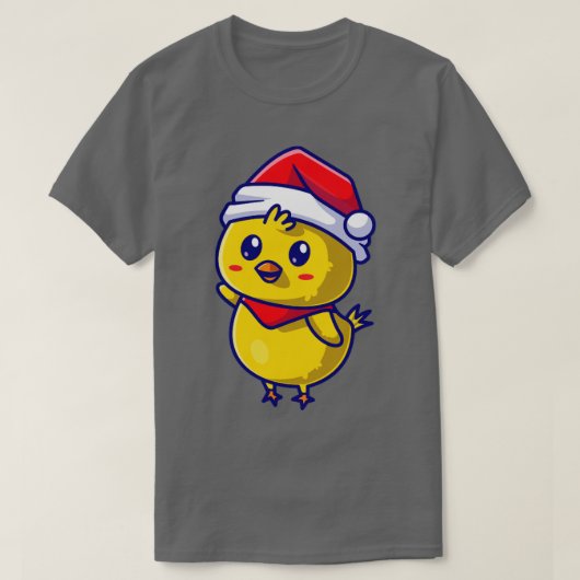 Niedliches Kichchen mit Kappe und Cartoon mit Kapp T-Shirt (Design vorne)