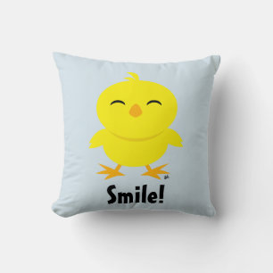 Niedliches Kick Smile Throw Kissen