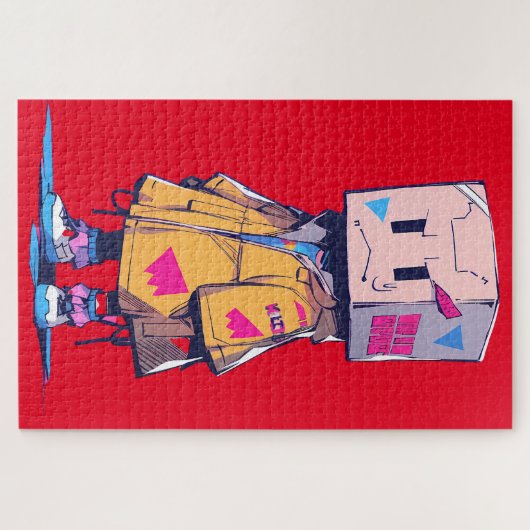 Niedliches Kid mit Papierbeutel Puzzle (Horizontal)