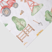 Niedliches Kids Bauer Muster mit Vorname Seidenpapier (Detail)