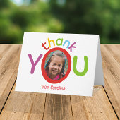 Niedliches Kids Foto Danke Karte