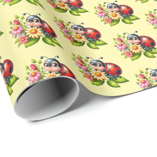 Niedliches Kieferninsekt Geschenkpapier (Rolleneckpunkt)