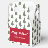 Niedliches Kiefernmuster Weihnachtsgeschmack Gastg Geschenkschachtel (Geöffnet)