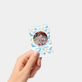 Niedliches Kind Dinosaurier Farbiges, benutzerdefi Ausweis (Handheld)