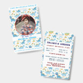 Niedliches Kind Dinosaurier Farbiges, benutzerdefi Ausweis (Vorder- & Rückseite)