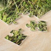 niedliches Kind im Grasgans Puzzle (Seite)