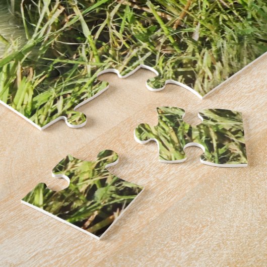 niedliches Kind im Grasgans Puzzle (Seite)