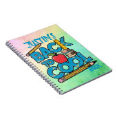 Niedliches Kind ist zurück in die Schule Notizblock (Rechte Seite)