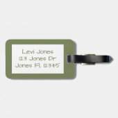 Niedliches Kind mit Kleinkind Gepäckanhänger (Rückseite horizontal)