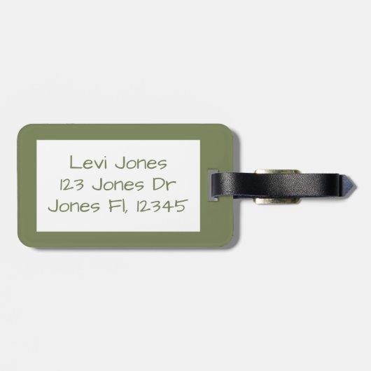 Niedliches Kind mit Kleinkind Gepäckanhänger (Rückseite horizontal)