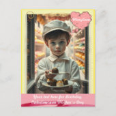 Niedliches Kind mit verschiedenen handgefertigten  Postkarte (Vorderseite)