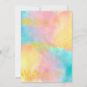 Niedliches Kind Party Geburtstagskunst Foto einlad Einladung (Rückseite)