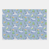 Niedliches Kinderbauernmuster Geschenkpapier Set (Vorderseite 2)