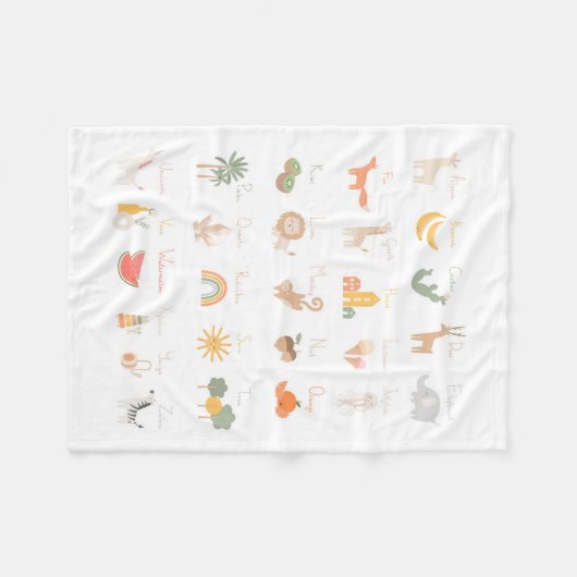 Niedliches Kinderbecken Fleecedecke (Vorderseite (Horizontal))