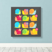 Niedliches Kinderdesign Leinwanddruck (Insitu (Holzboden))