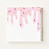 Niedliches Kinderdiary Sprinkle Ice Cream Tropfen  Notizblock (Rückseite)